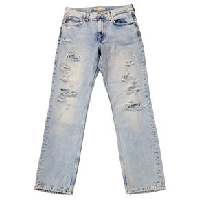 Zara The Truth Slim Straight Distressed Jeans